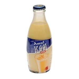Amul Kool Milk - Kesar, 300 ml Glass Bottle
